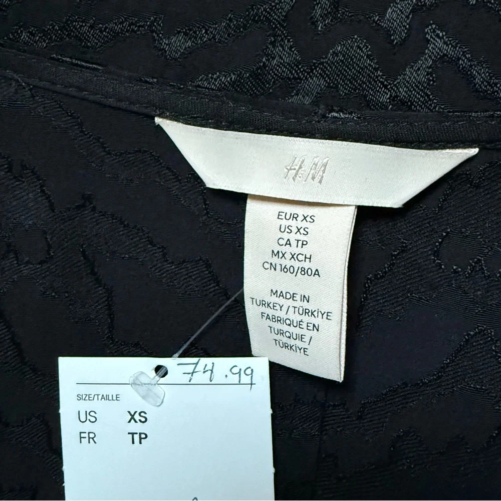 H&M Wrap Dress - Black Zebra Print - Picture 8 of 10